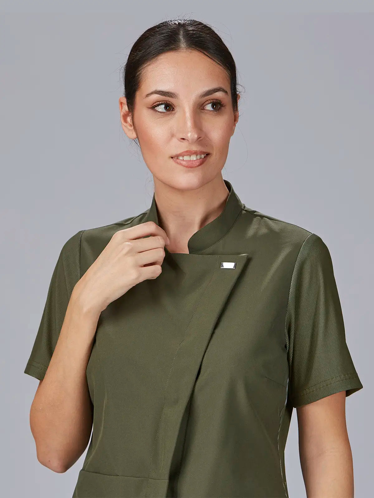 Blusa de mujer cuello mao manga canalé Gary's Della 600065