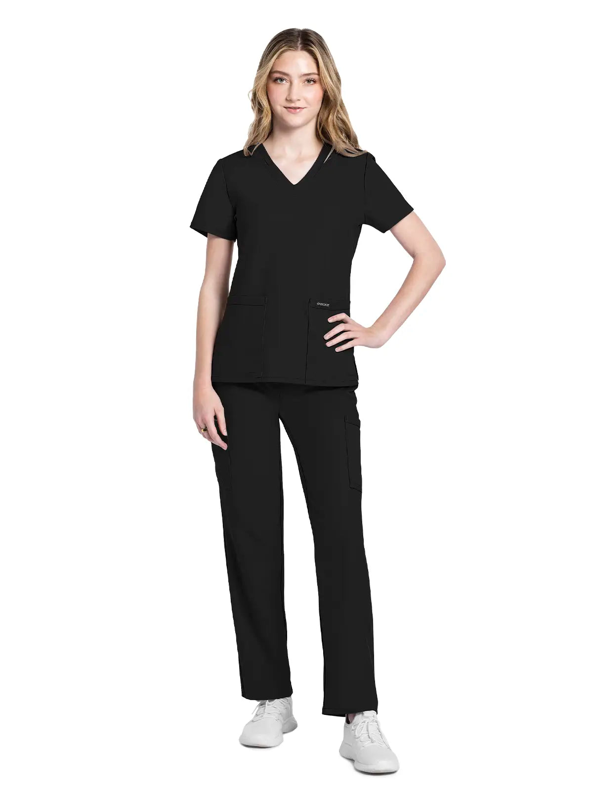 Casaca sanitaria mujer con cuello pico Cherokee Original Ultra CKE953A