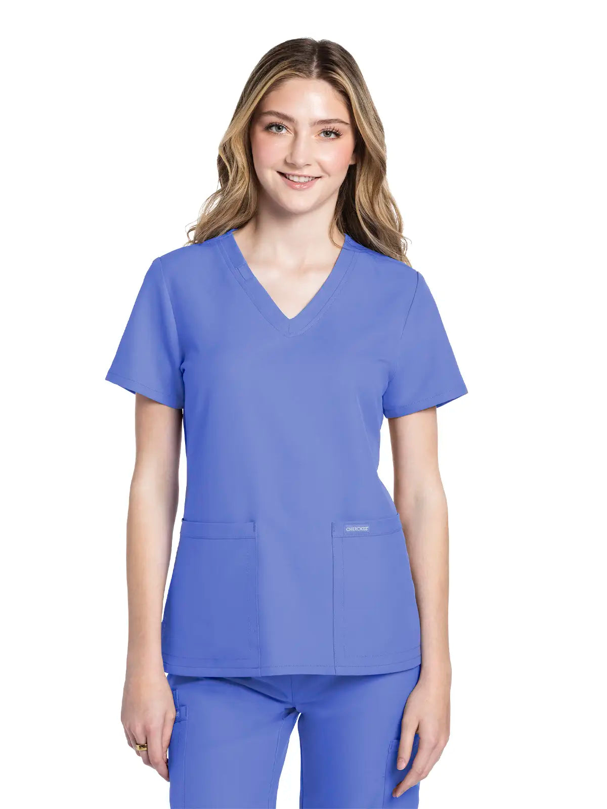 Casaca sanitaria mujer con cuello pico Cherokee Original Ultra CKE953A