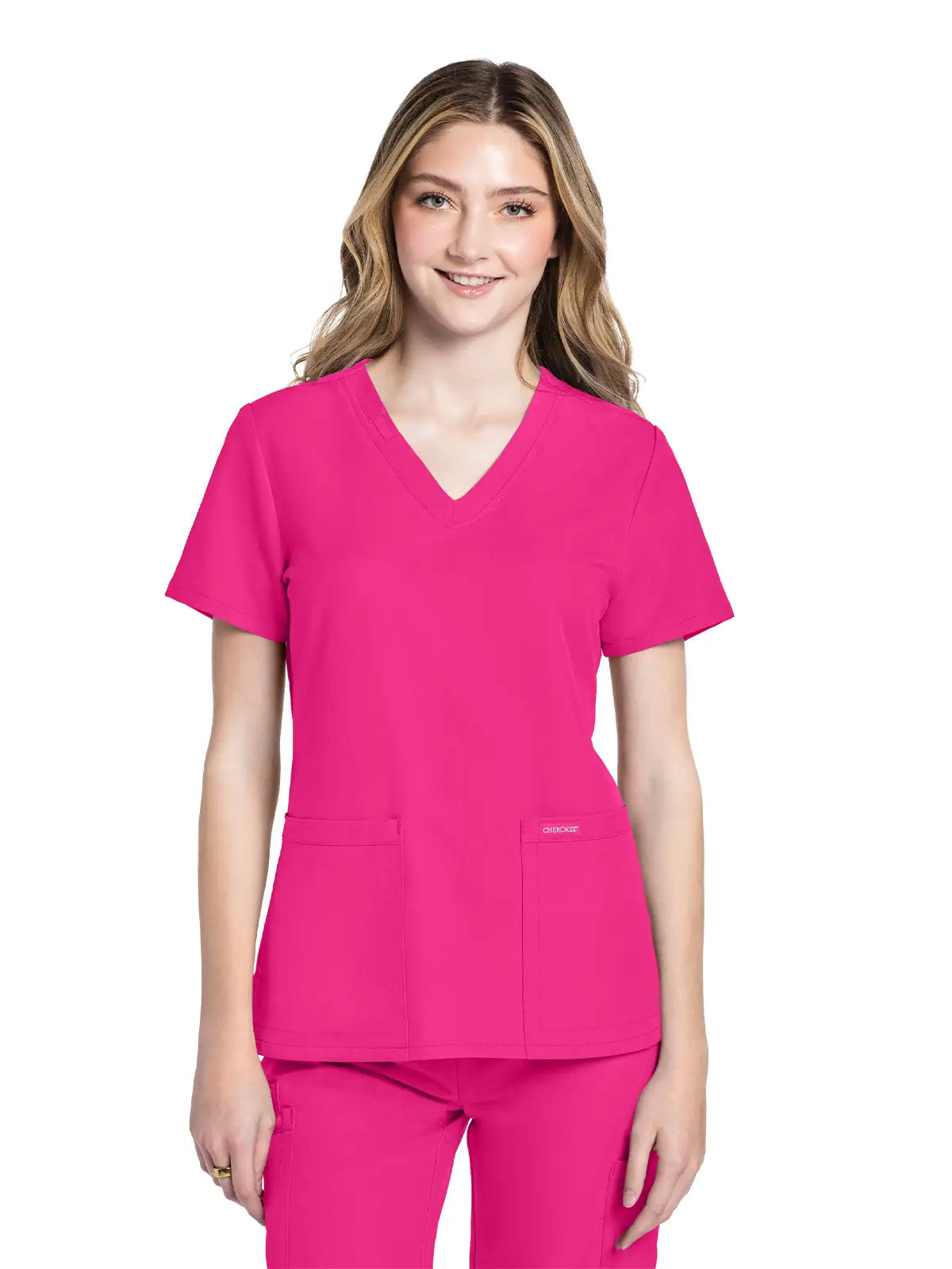 Casaca sanitaria mujer con cuello pico Cherokee Original Ultra CKE953A