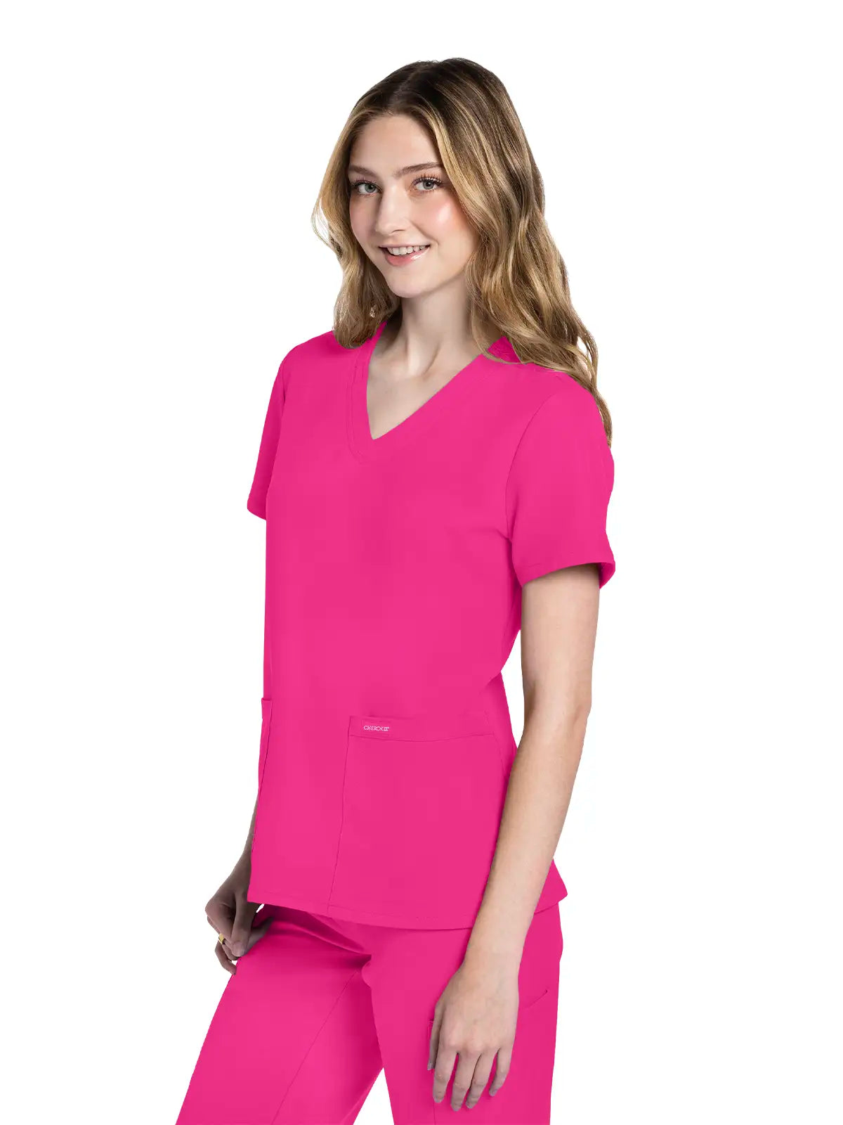 Casaca sanitaria mujer con cuello pico Cherokee Original Ultra CKE953A
