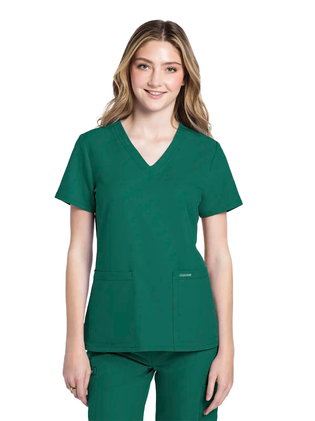 Casaca sanitaria mujer con cuello pico Cherokee Original Ultra CKE953A