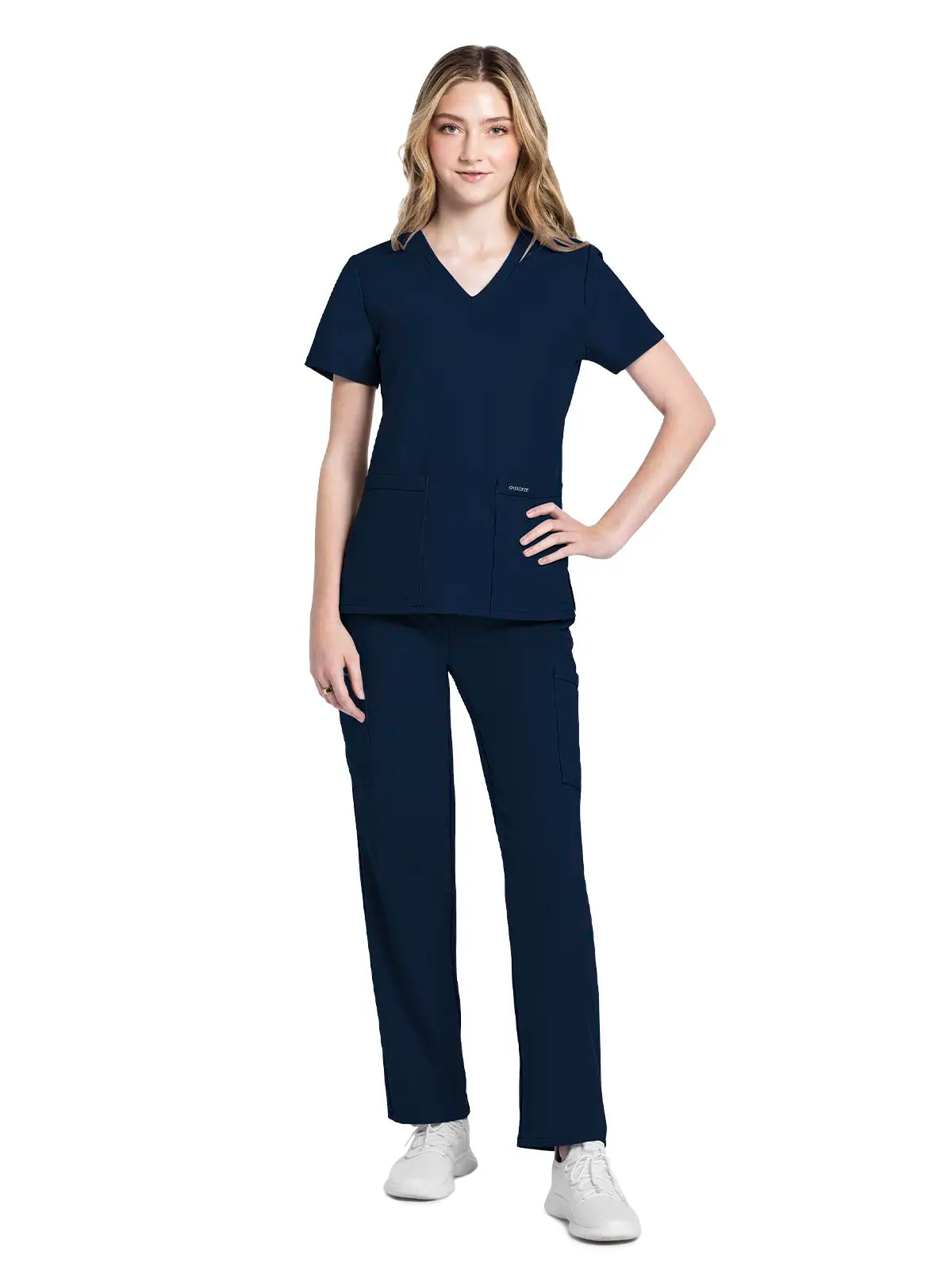 Casaca sanitaria mujer con cuello pico Cherokee Original Ultra CKE953A
