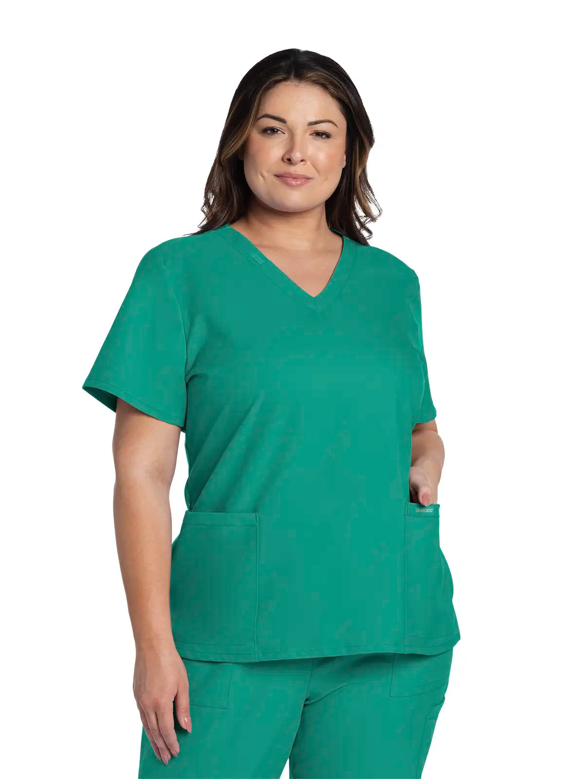 Casaca sanitaria mujer con cuello pico Cherokee Original Ultra CKE953A