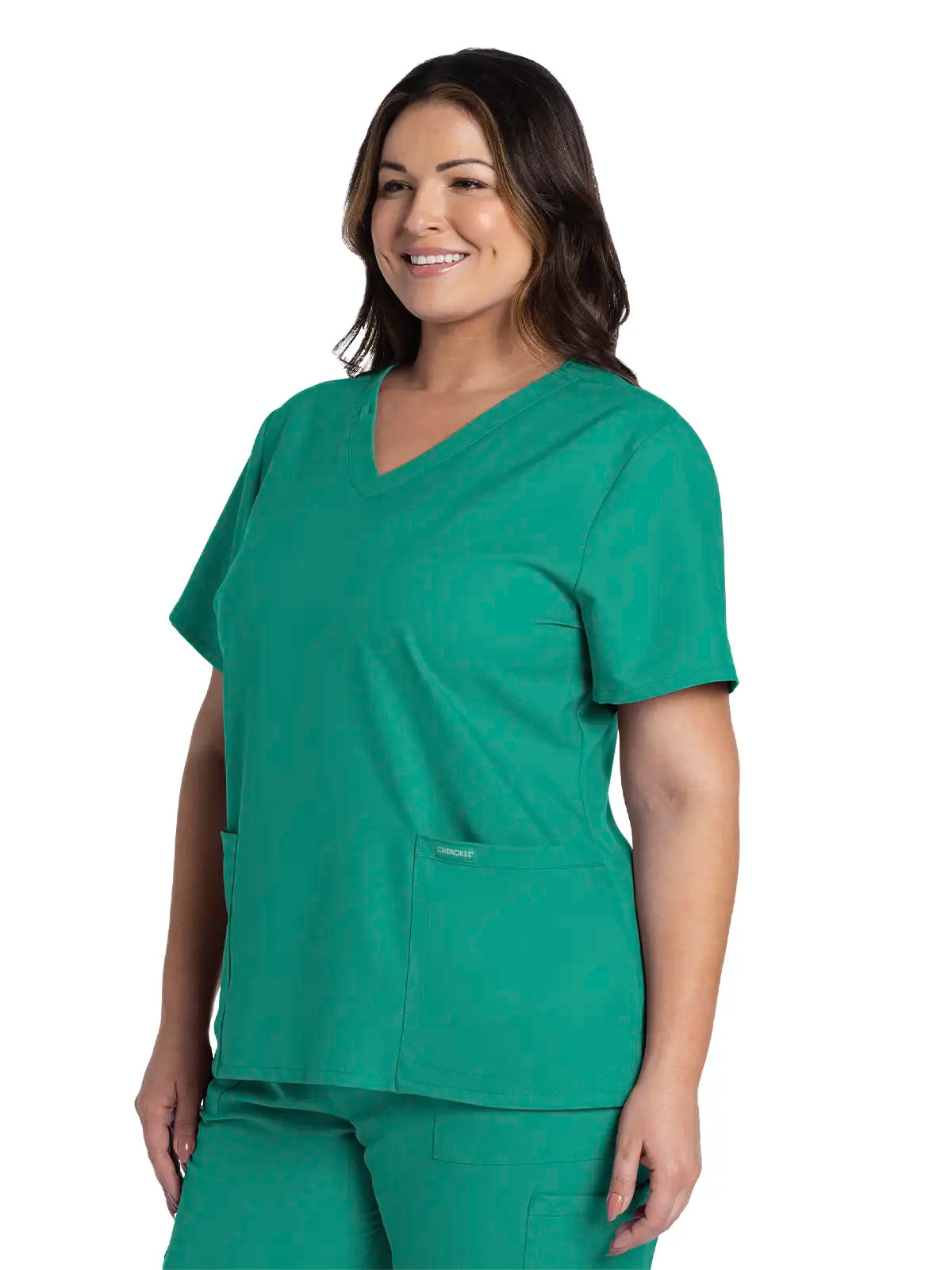 Casaca sanitaria mujer con cuello pico Cherokee Original Ultra CKE953A