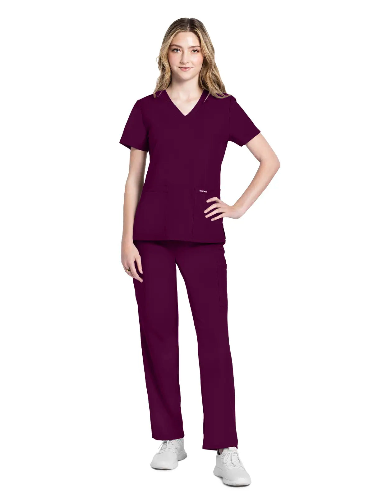 Casaca sanitaria mujer con cuello pico Cherokee Original Ultra CKE953A