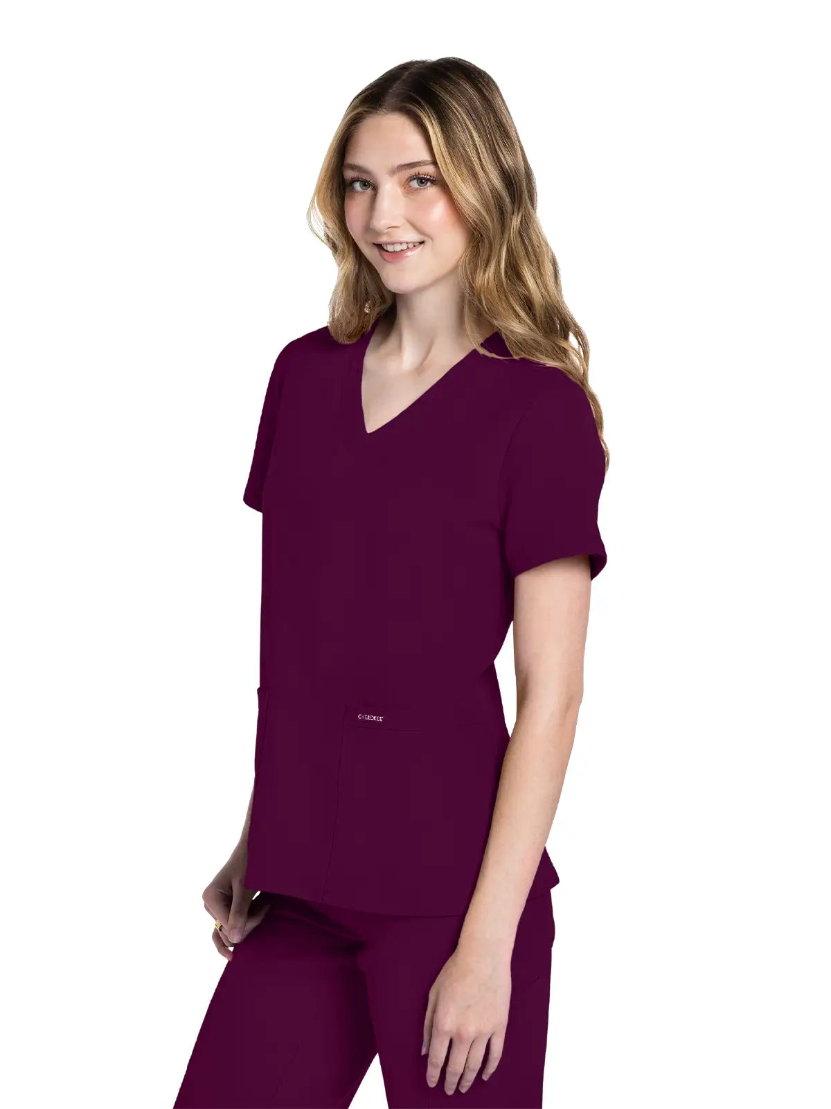 Casaca sanitaria mujer con cuello pico Cherokee Original Ultra CKE953A
