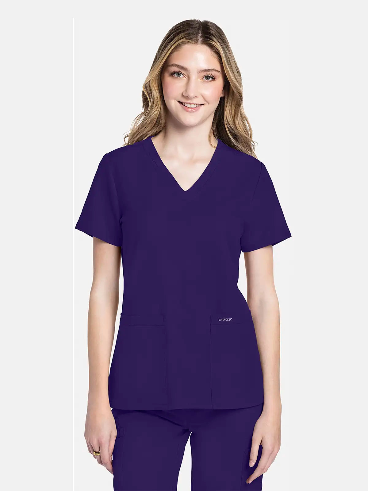 Casaca sanitaria mujer con cuello pico Cherokee Original Ultra CKE953A