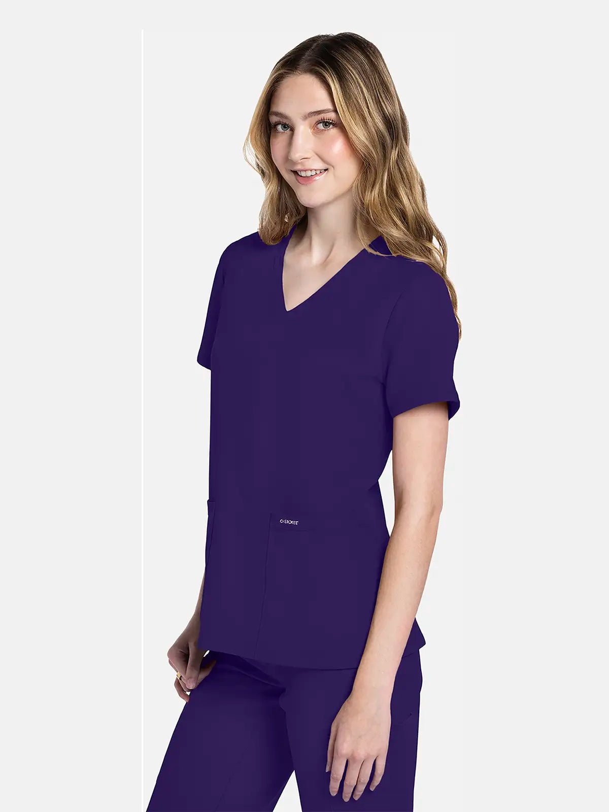 Casaca sanitaria mujer con cuello pico Cherokee Original Ultra CKE953A