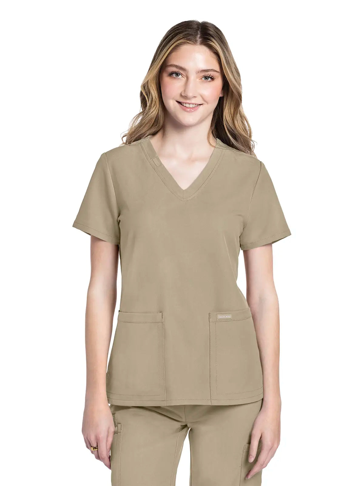 Casaca sanitaria mujer con cuello pico Cherokee Original Ultra CKE953A