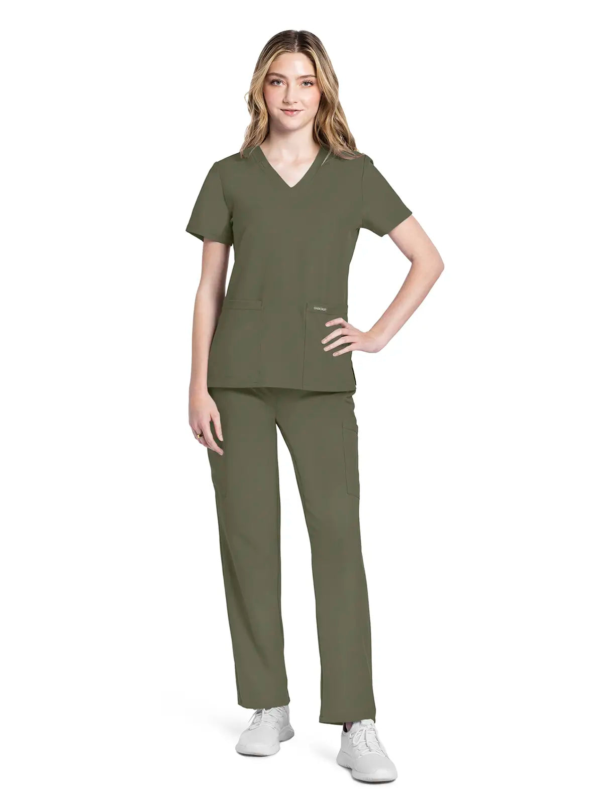 Casaca sanitaria mujer con cuello pico Cherokee Original Ultra CKE953A