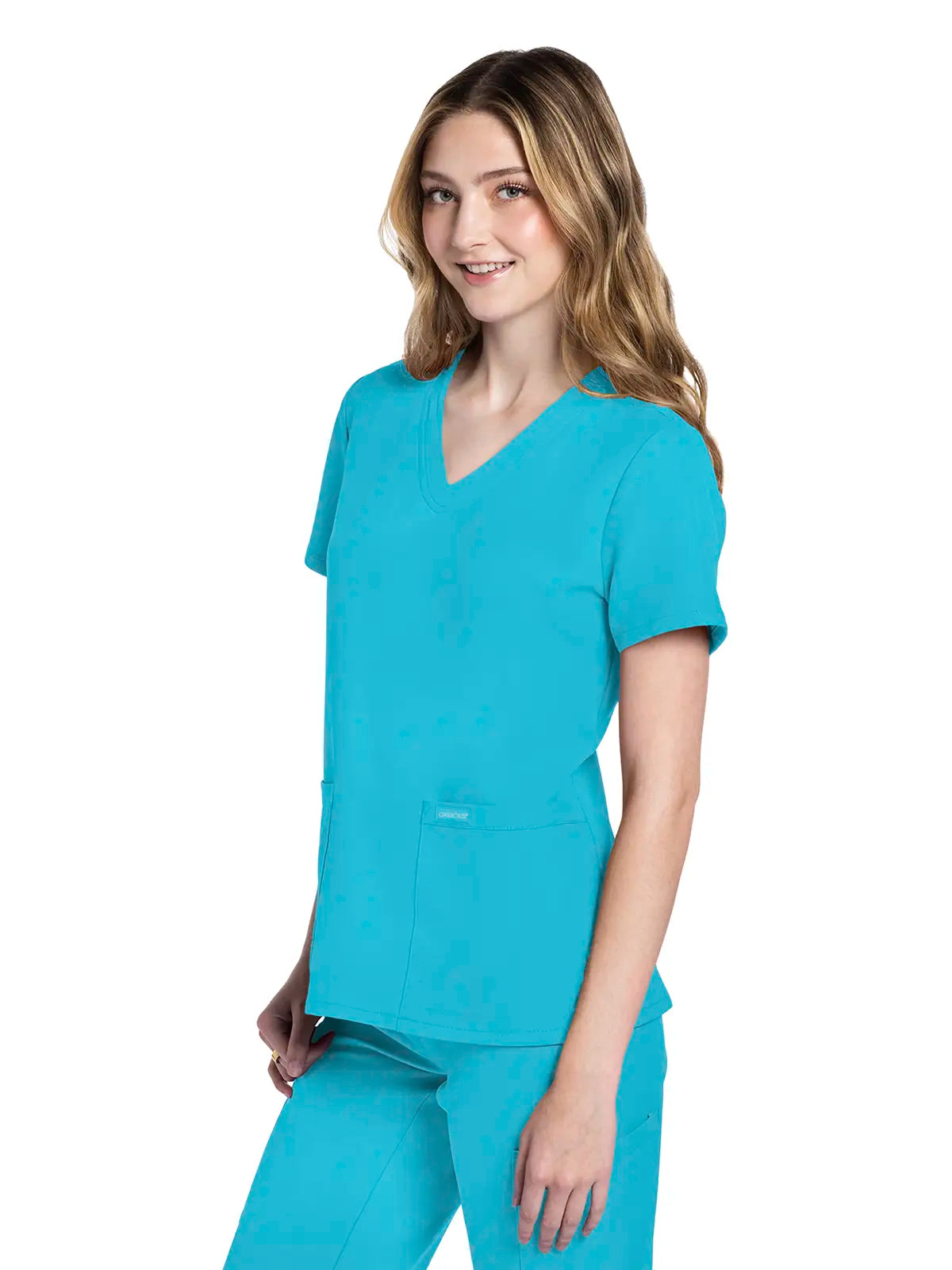 Casaca sanitaria mujer con cuello pico Cherokee Original Ultra CKE953A
