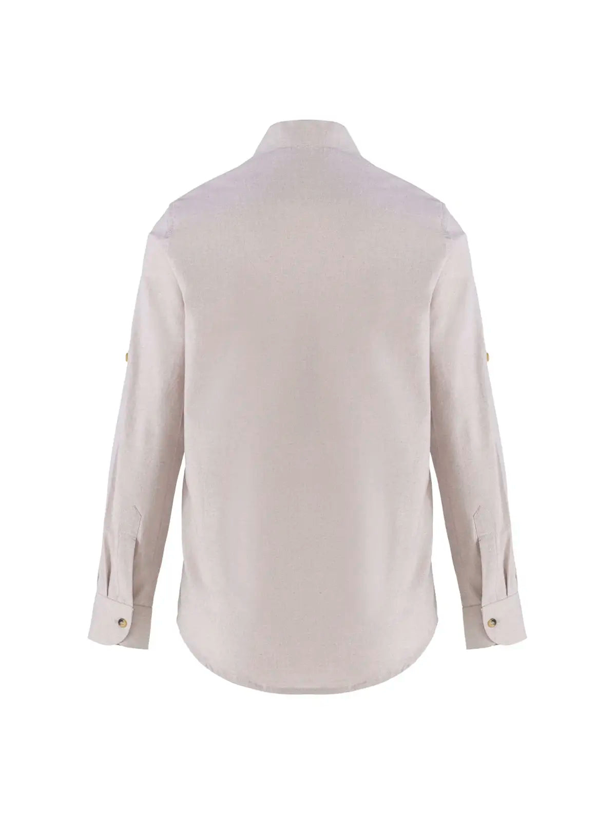 Camisa Mandarin Unisex Grace en Lino