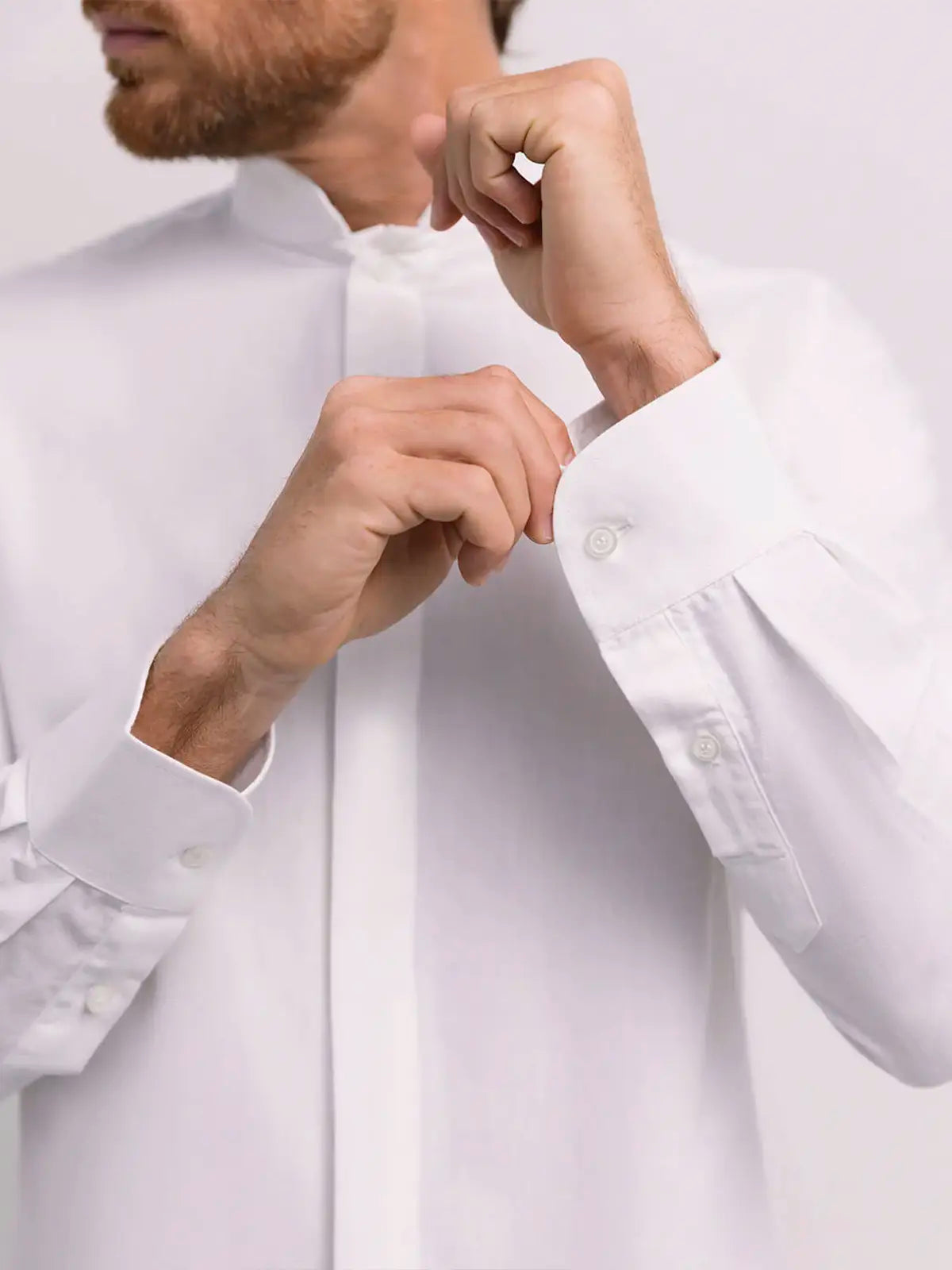 Camisa Mandarin Unisex Grace en Lino