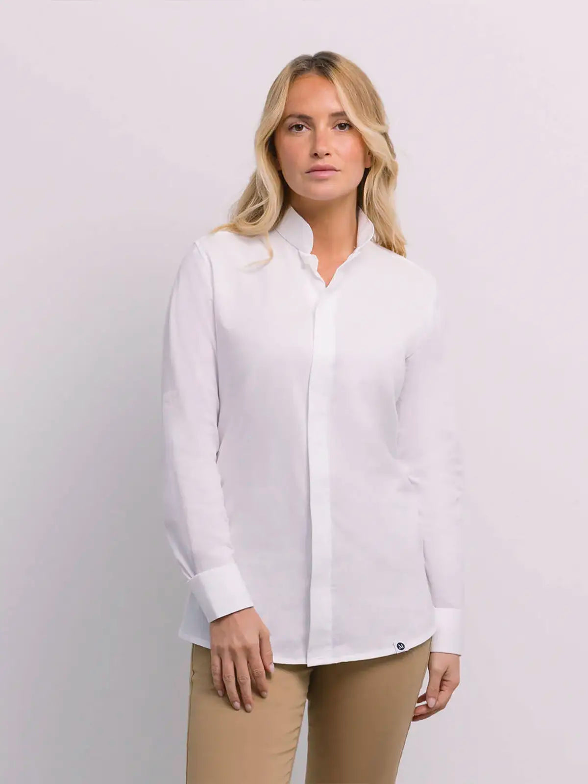 Camisa Mandarin Unisex Grace en Lino