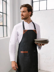 Delantal Urban en Denim Negro