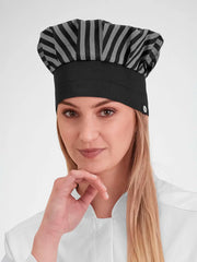 Gorro de Chef Tradición Gris/Negro