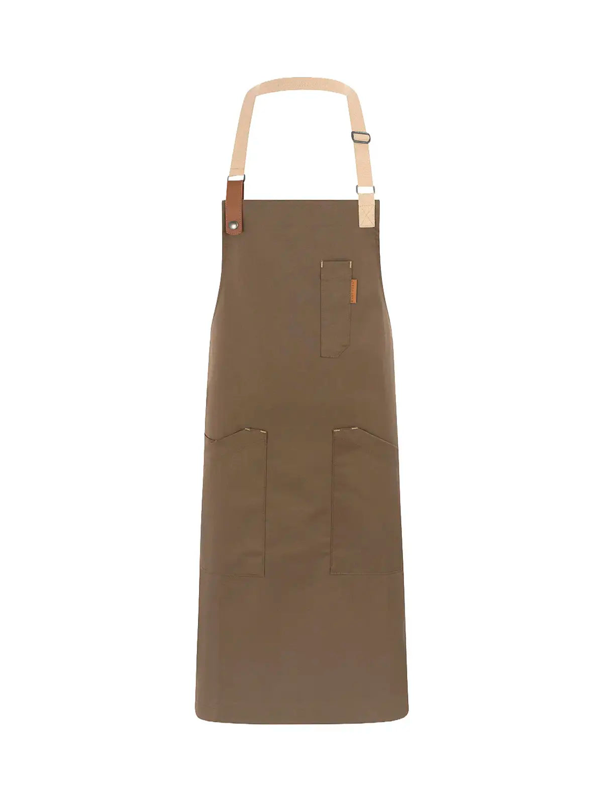 Delantal Cruzado Retro con Tiras Beige