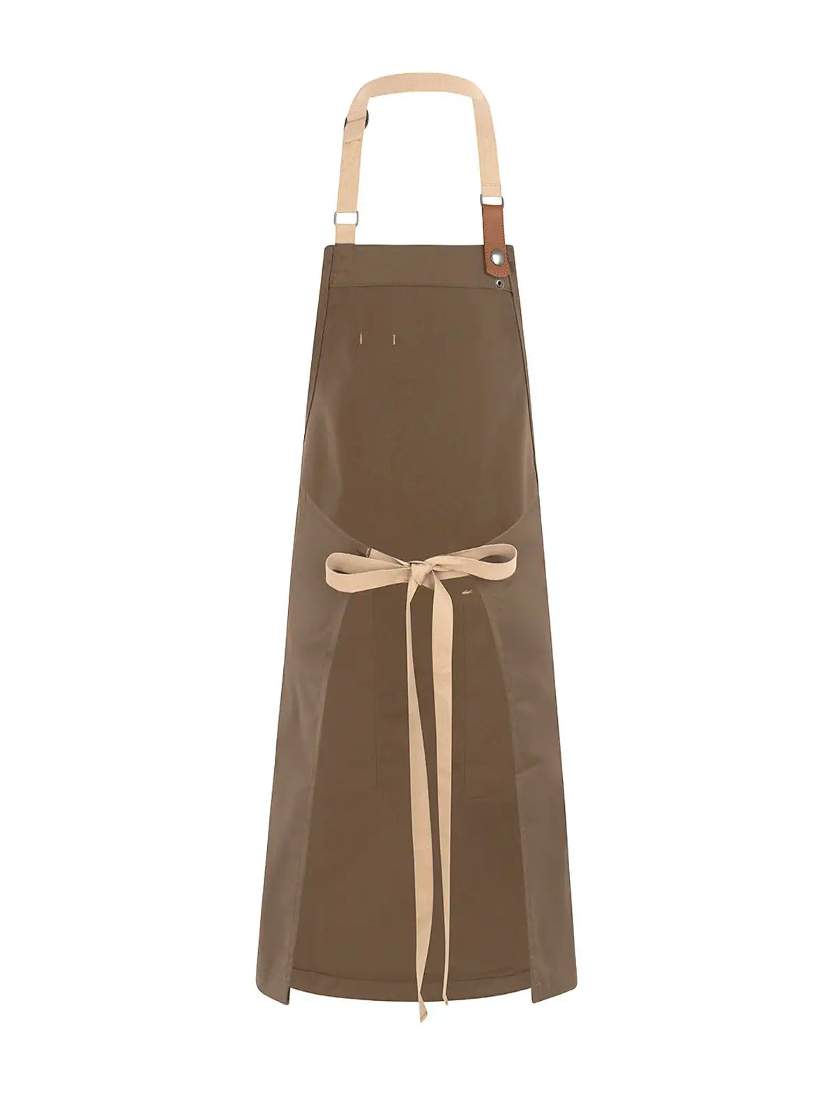 Delantal Cruzado Retro con Tiras Beige