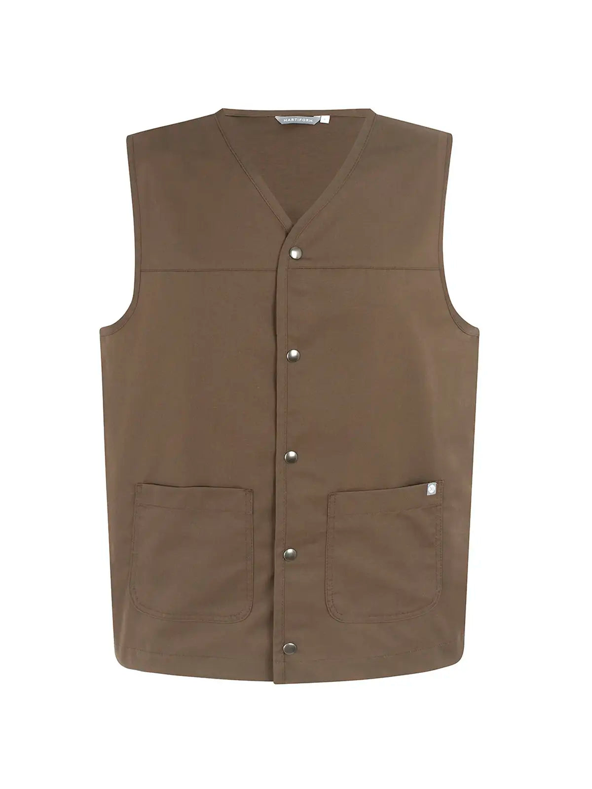 Chaleco unisex Martiform Workwear marrón claro