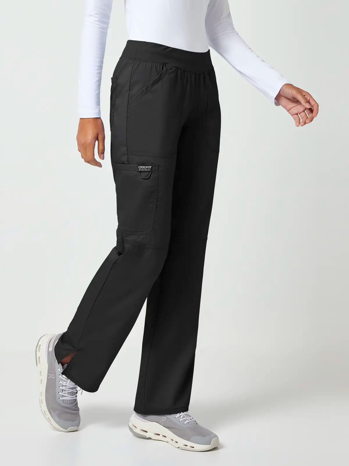 Pantalón sanitario cargo mujer cintura elástica Cherokee Revolution WWE110