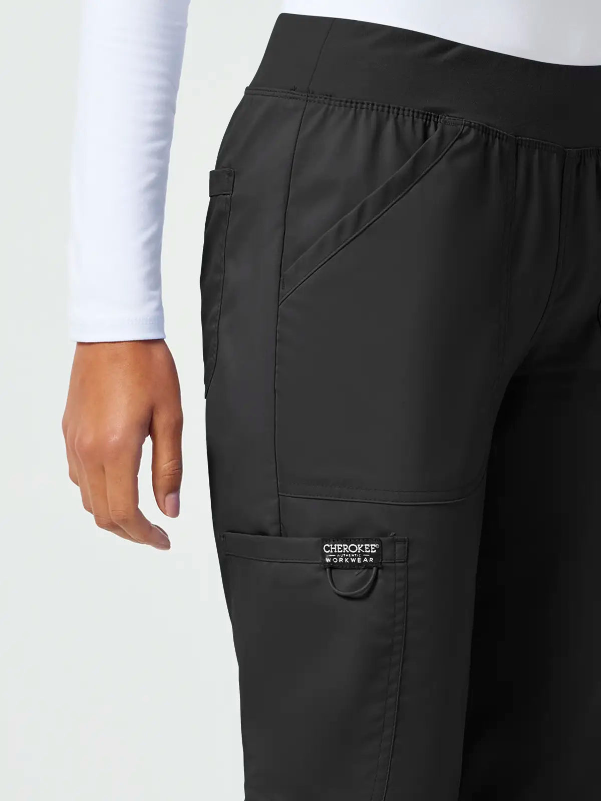 Pantalón sanitario cargo mujer cintura elástica Cherokee Revolution WWE110