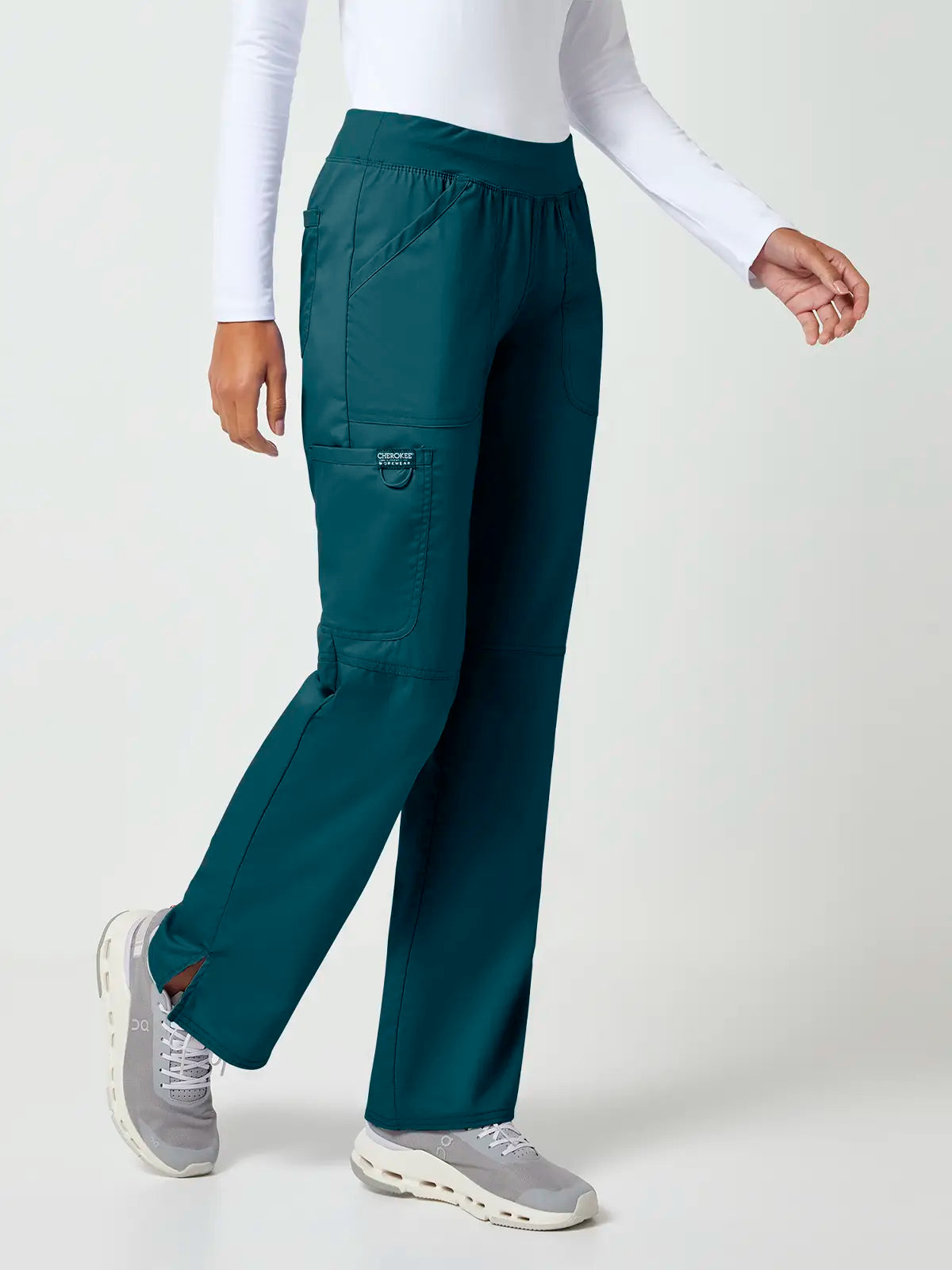 Pantalón sanitario cargo mujer cintura elástica Cherokee Revolution WWE110