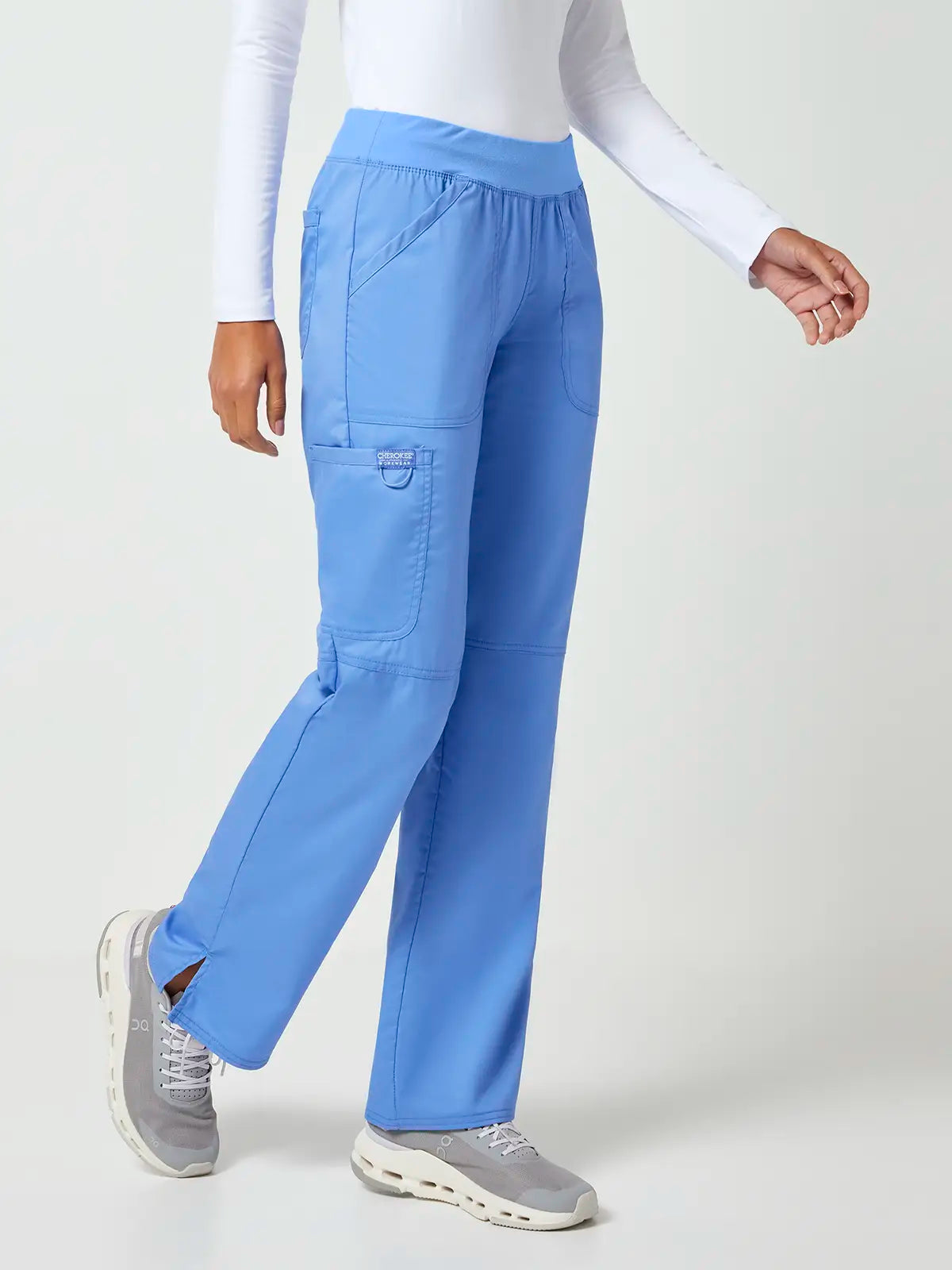 Pantalón sanitario cargo mujer cintura elástica Cherokee Revolution WWE110