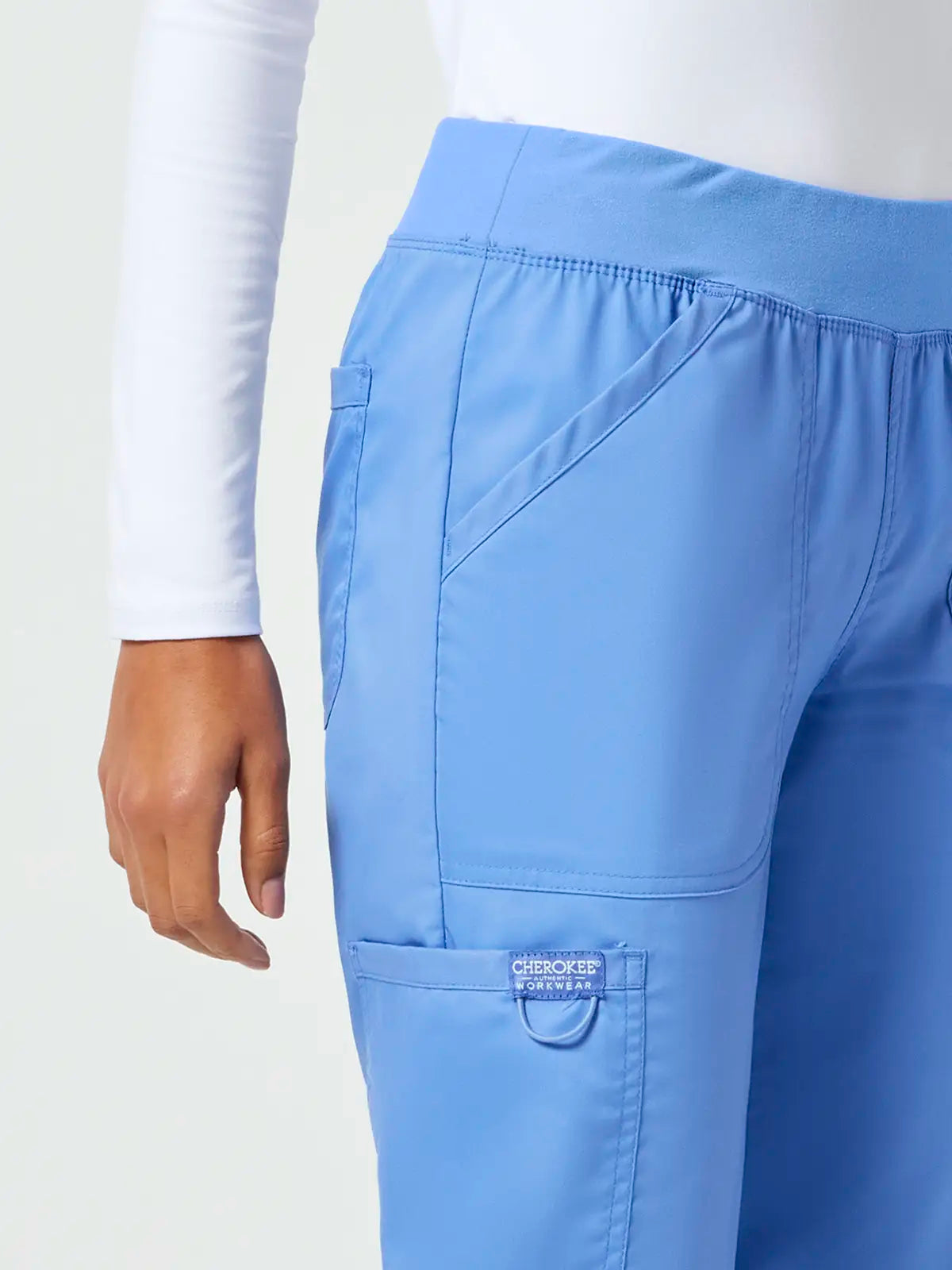 Pantalón sanitario cargo mujer cintura elástica Cherokee Revolution WWE110