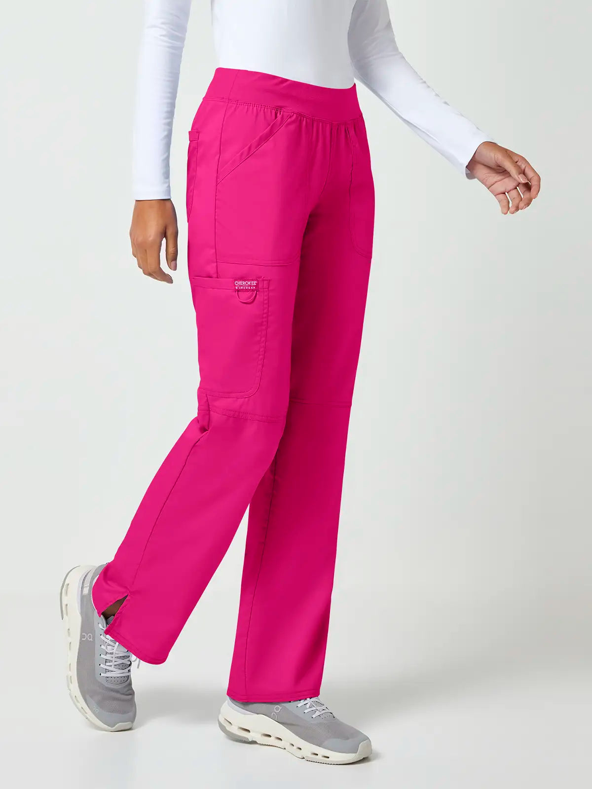 Pantalón sanitario cargo mujer cintura elástica Cherokee Revolution WWE110