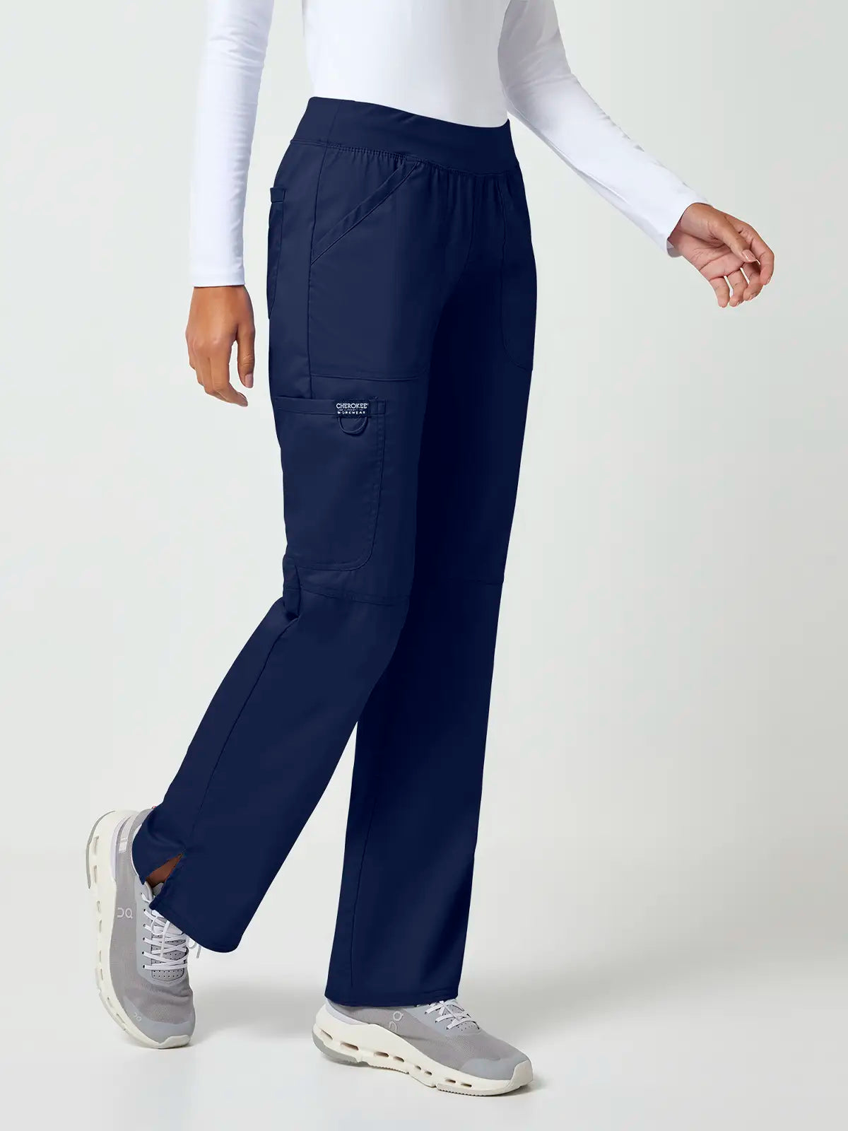 Pantalón sanitario cargo mujer cintura elástica Cherokee Revolution WWE110