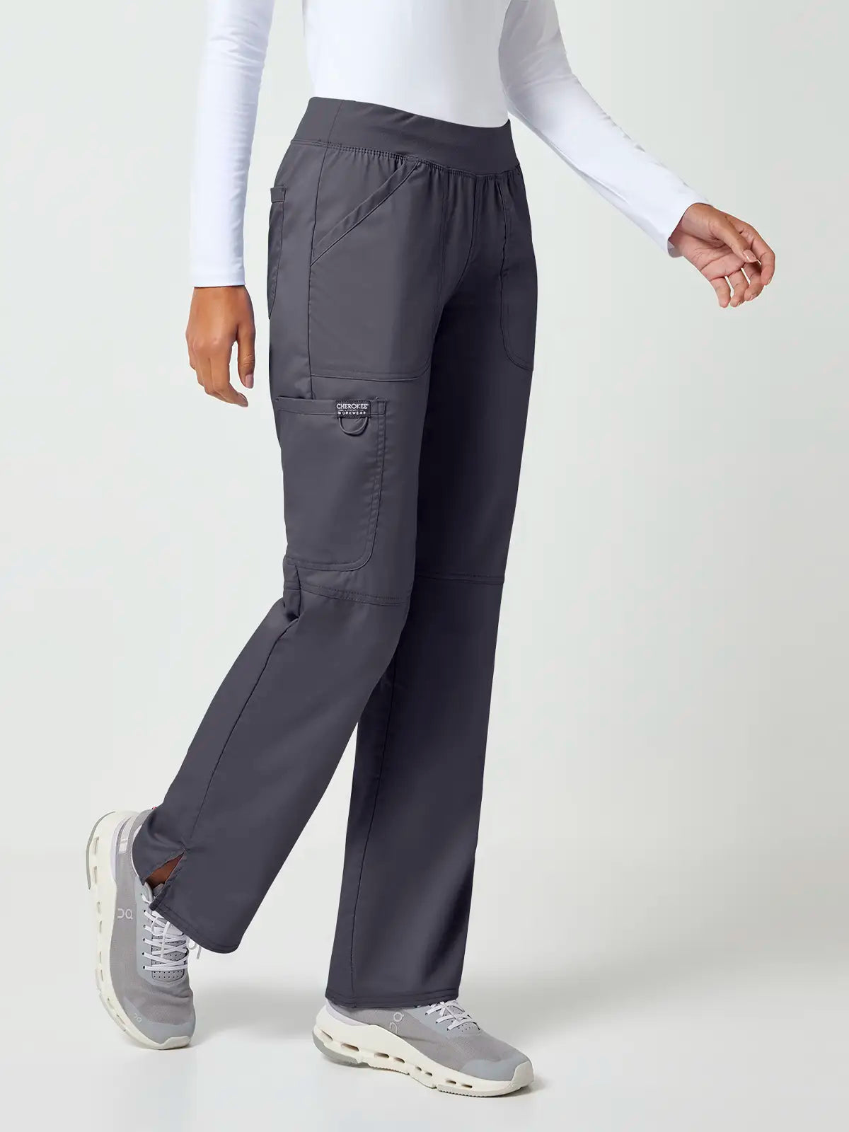 Pantalón sanitario cargo mujer cintura elástica Cherokee Revolution WWE110