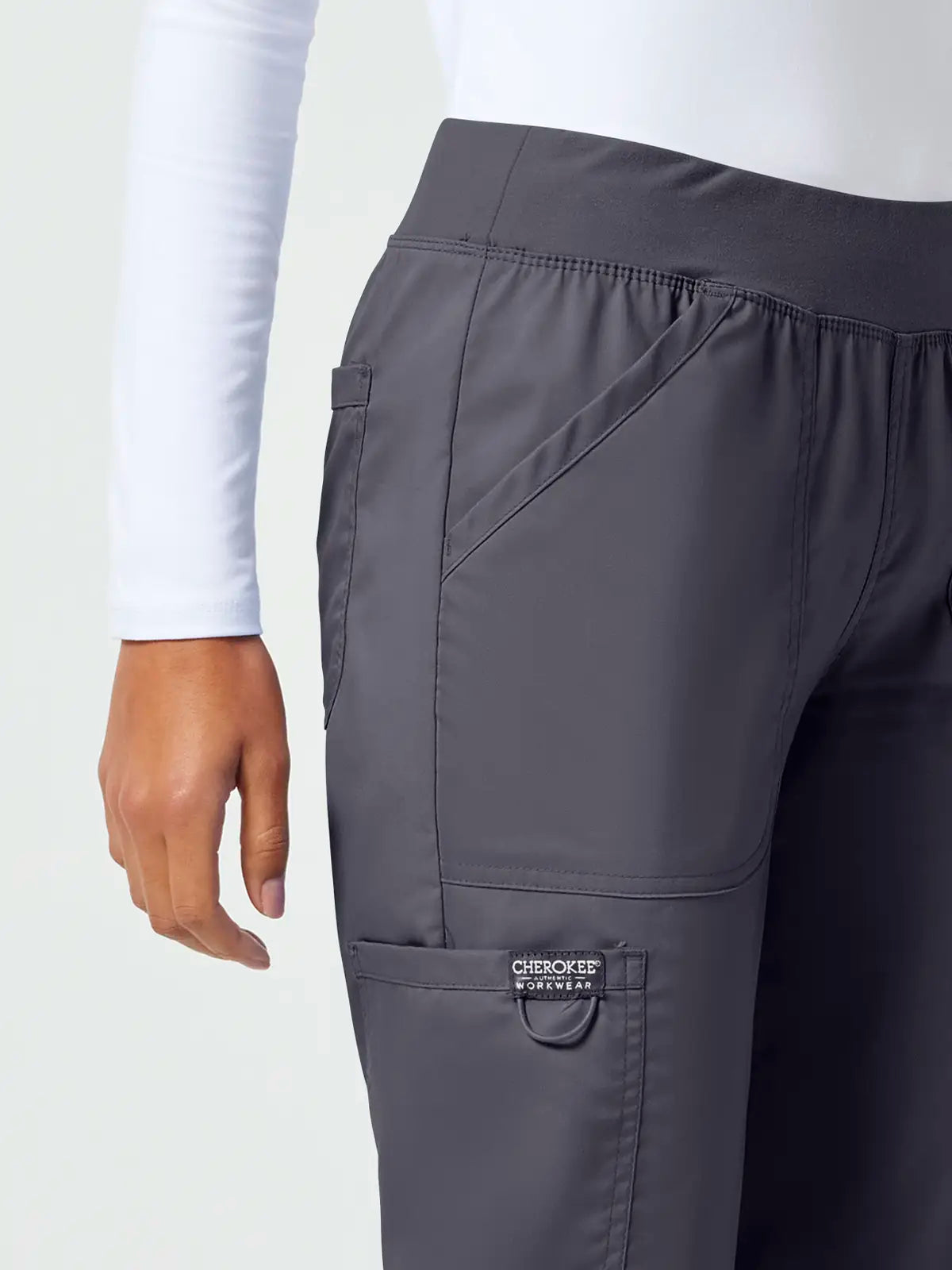 Pantalón sanitario cargo mujer cintura elástica Cherokee Revolution WWE110