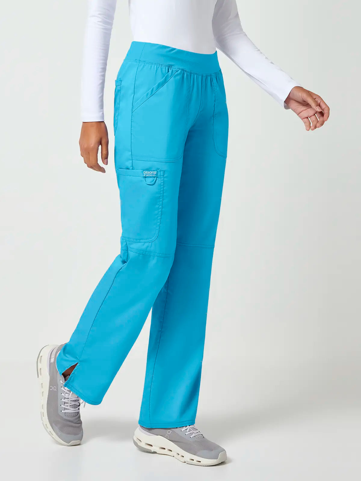 Pantalón sanitario cargo mujer cintura elástica Cherokee Revolution WWE110