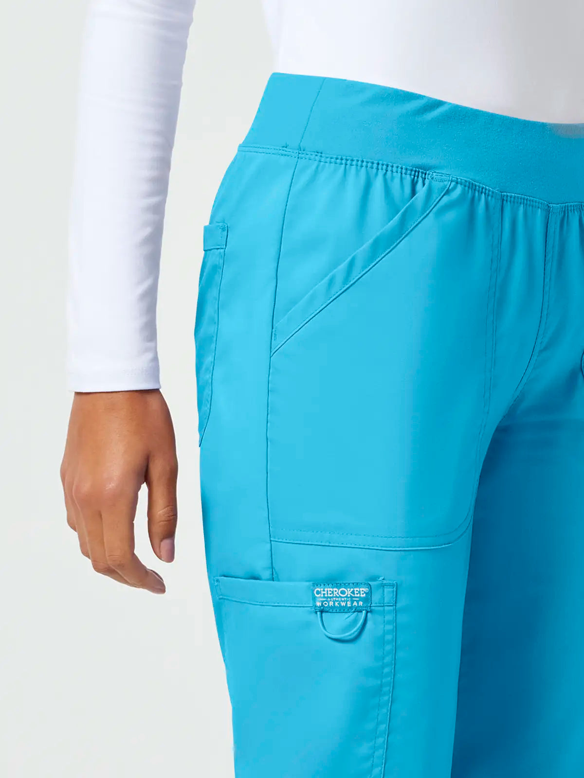 Pantalón sanitario cargo mujer cintura elástica Cherokee Revolution WWE110