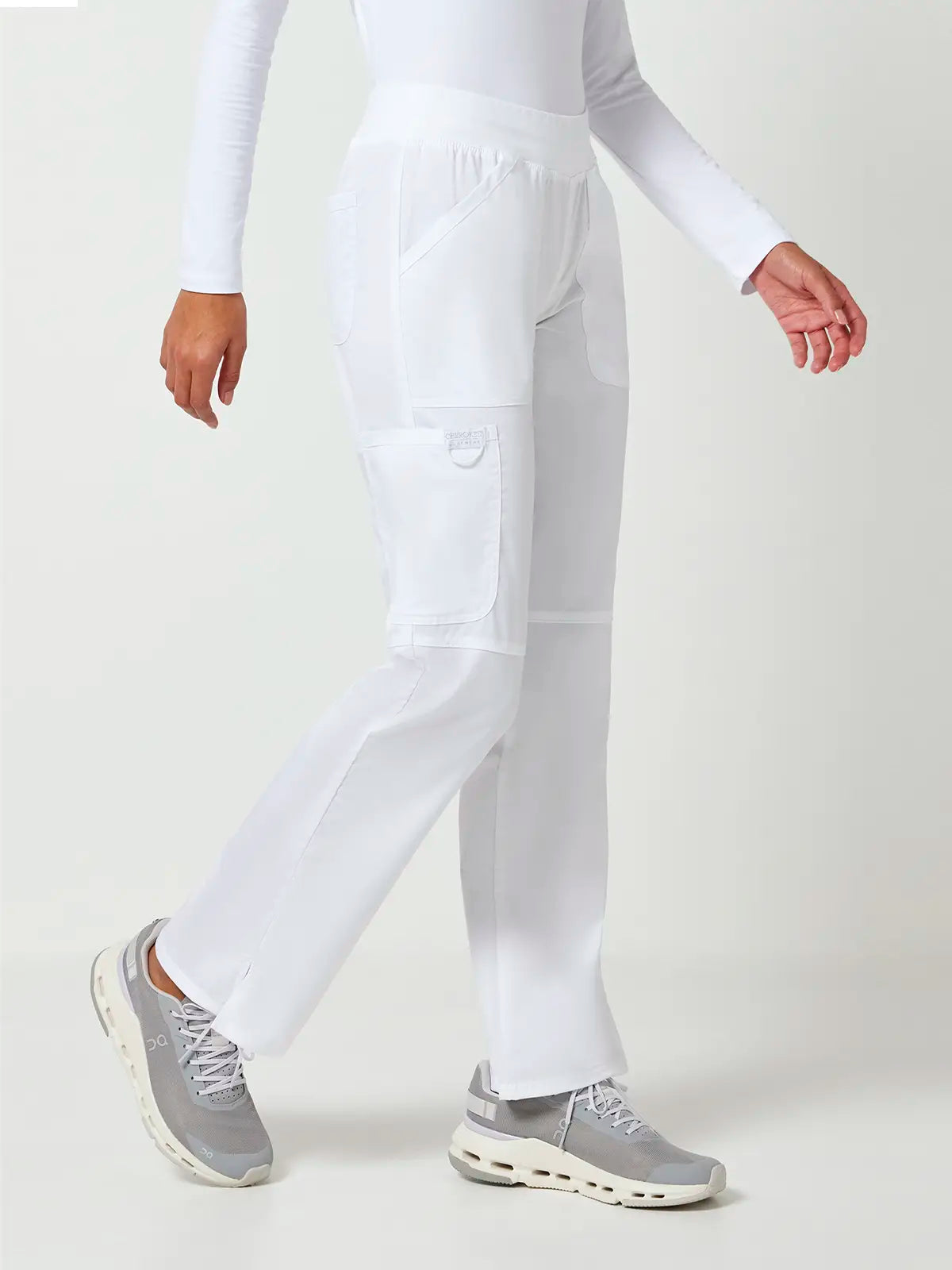 Pantalón sanitario cargo mujer cintura elástica Cherokee Revolution WWE110