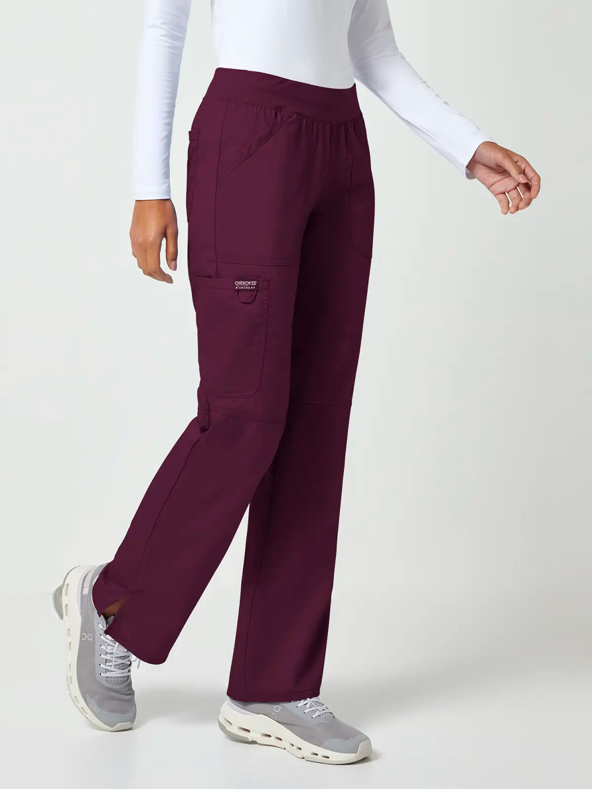 Pantalón sanitario cargo mujer cintura elástica Cherokee Revolution WWE110