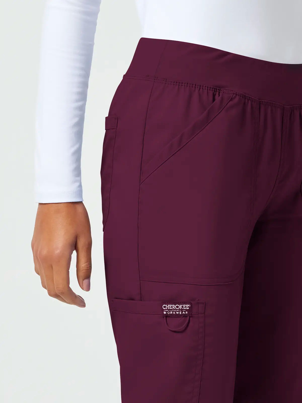 Pantalón sanitario cargo mujer cintura elástica Cherokee Revolution WWE110