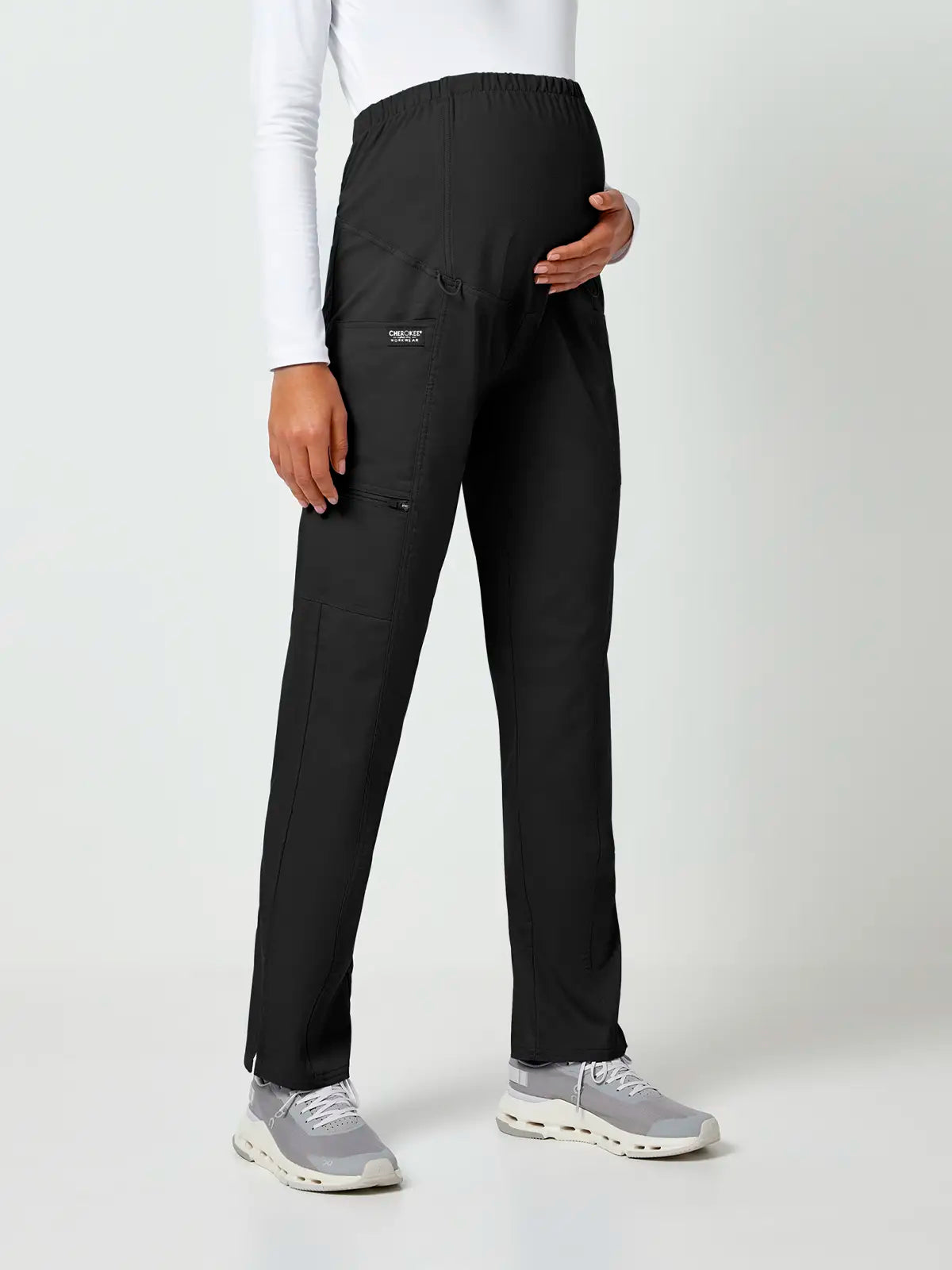 Pantalón sanitario con cintura elástica premamá Cherokee Revolution WWE155