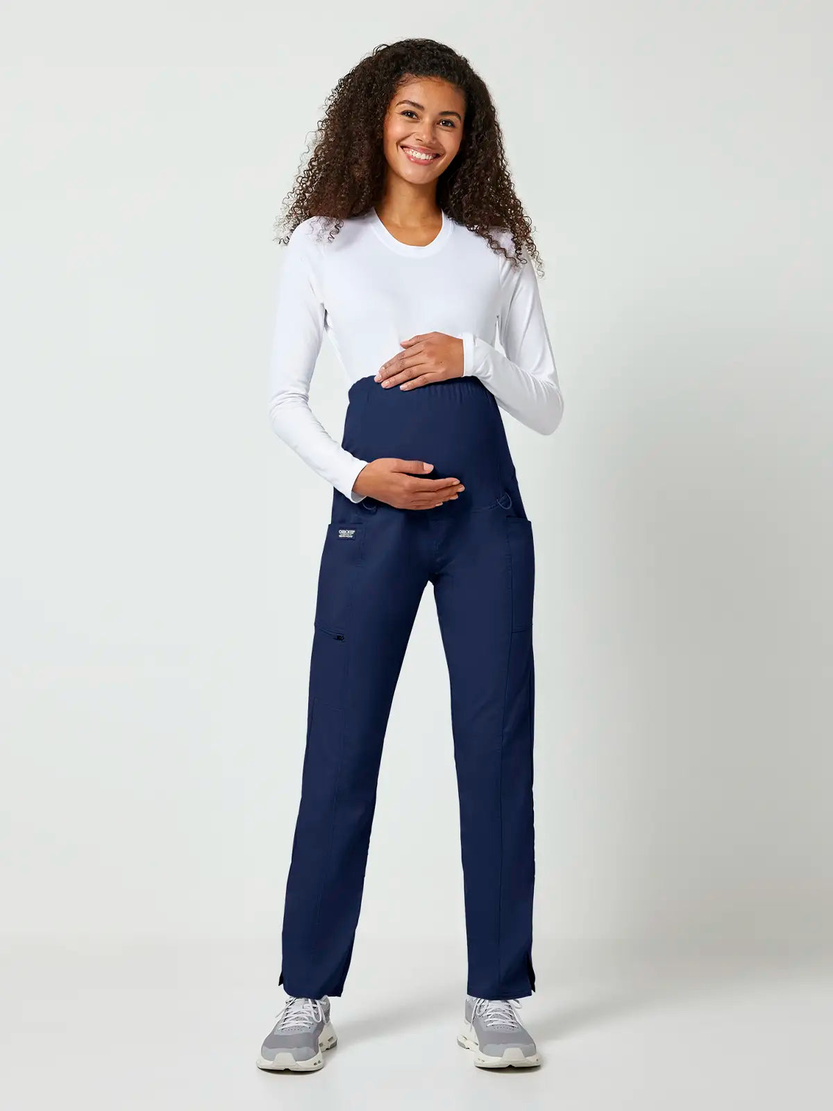 Pantalón sanitario con cintura elástica premamá Cherokee Revolution WWE155