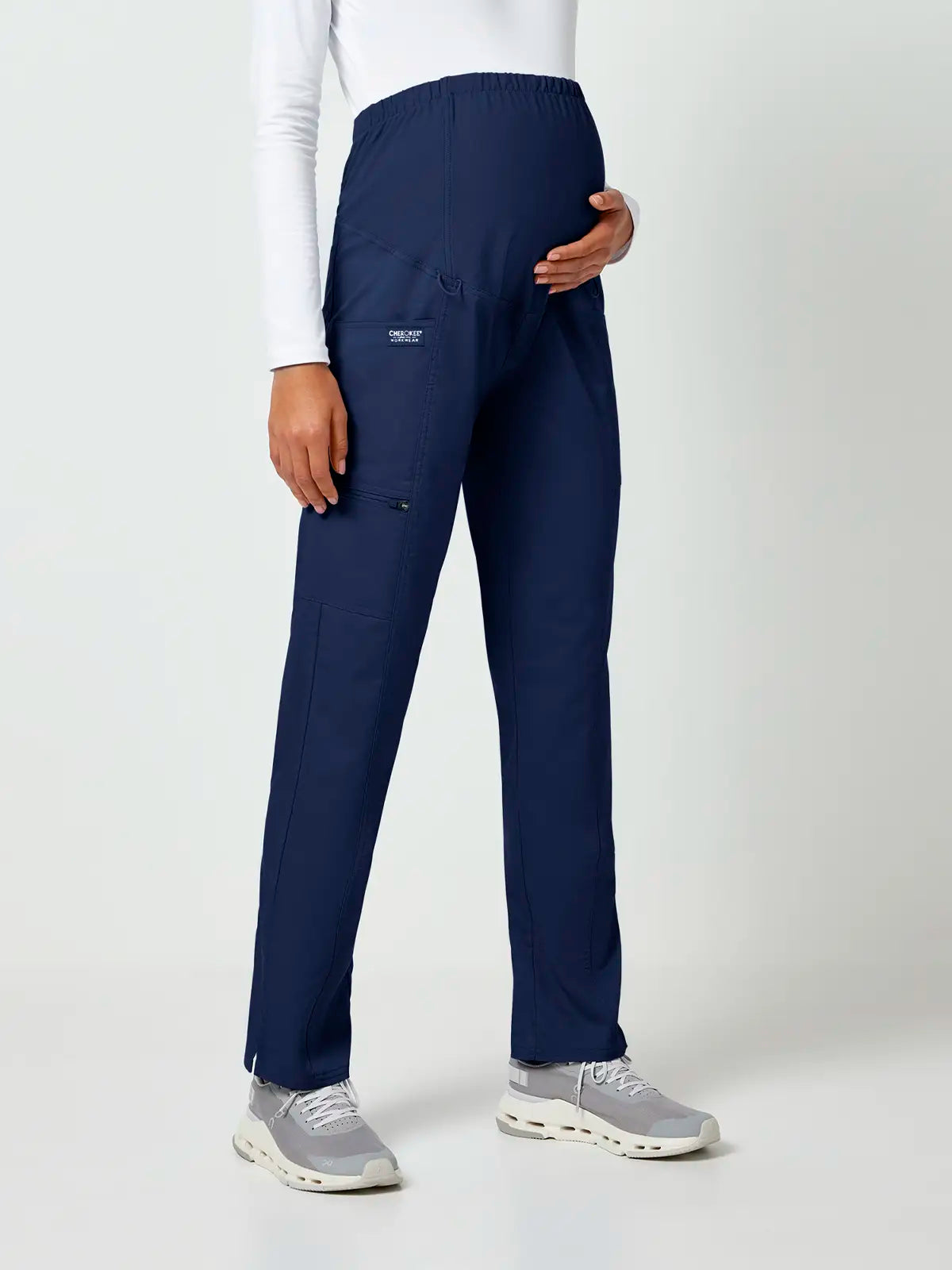 Pantalón sanitario con cintura elástica premamá Cherokee Revolution WWE155