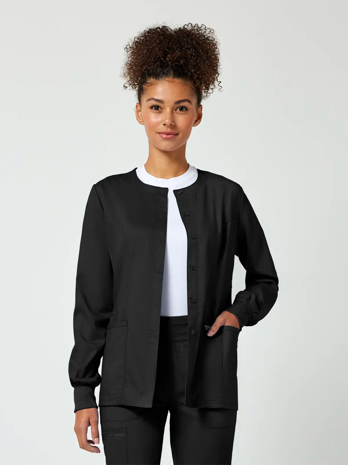 Chaqueta sanitaria mujer botones Cherokee Revolution WWE310