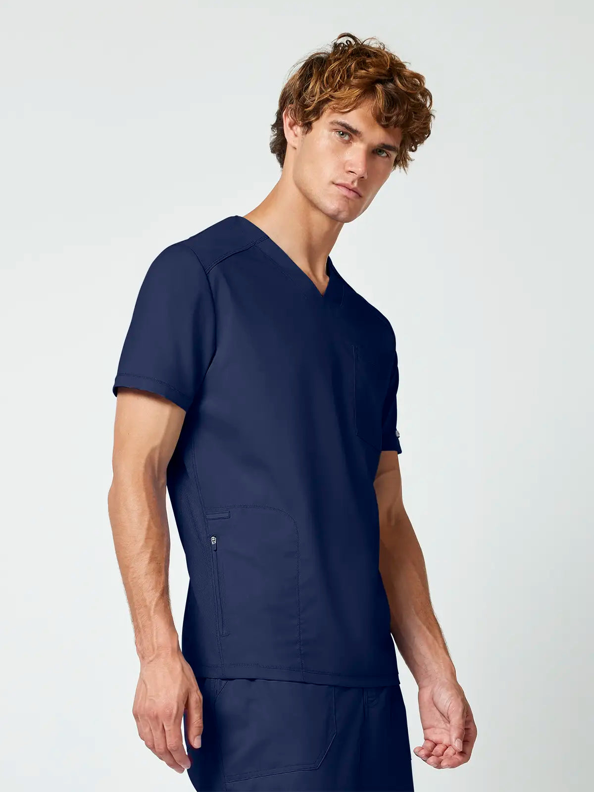 Casaca sanitaria hombre cuello pico Cherokee Revolution WWE603