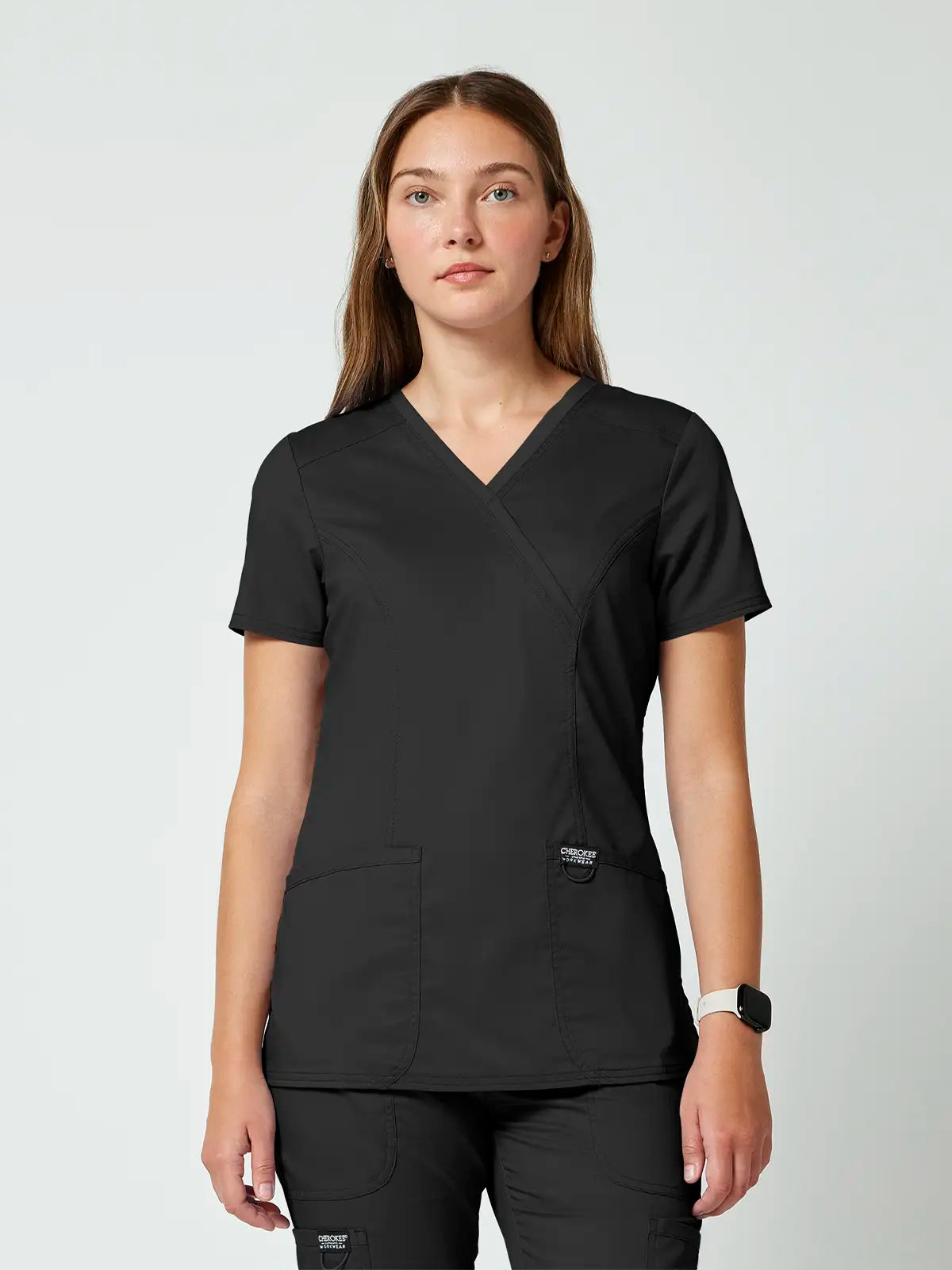 Casaca sanitaria mujer con cruzado Cherokee Revolution WWE610