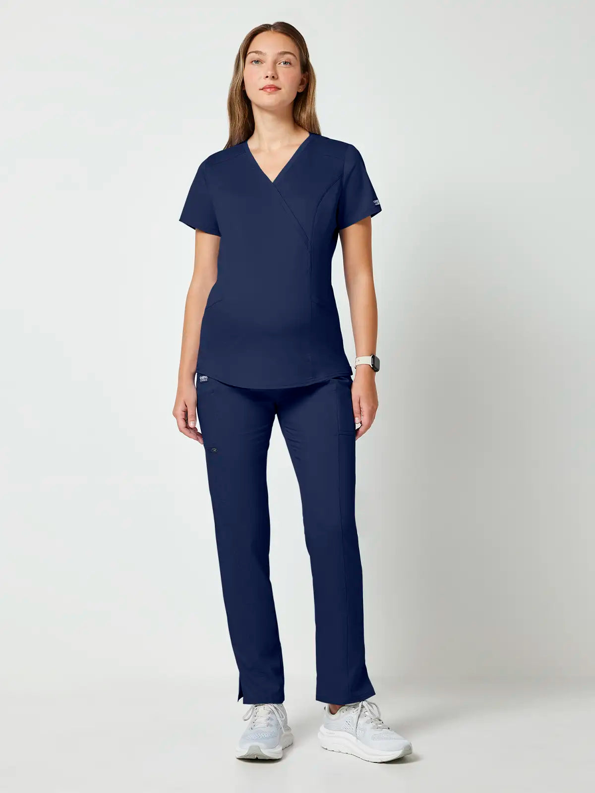 Casaca sanitaria mujer premamá cruzado simulado Cherokee Revolution WWE688