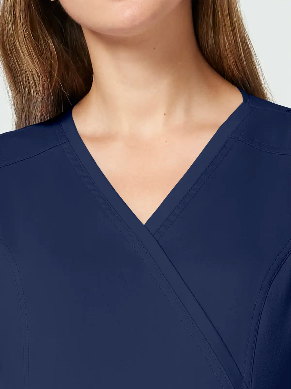 Casaca sanitaria mujer premamá cruzado simulado Cherokee Revolution WWE688