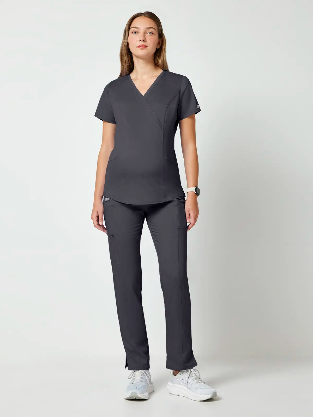 Casaca sanitaria mujer premamá cruzado simulado Cherokee Revolution WWE688