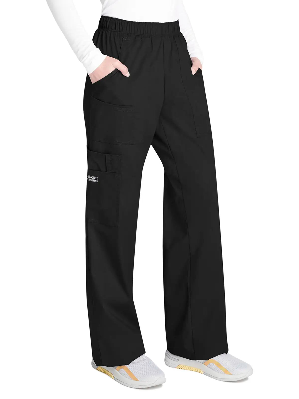 Pantalón sanitario cargo con cintura elástica Cherokee Core Stretch WWE4005