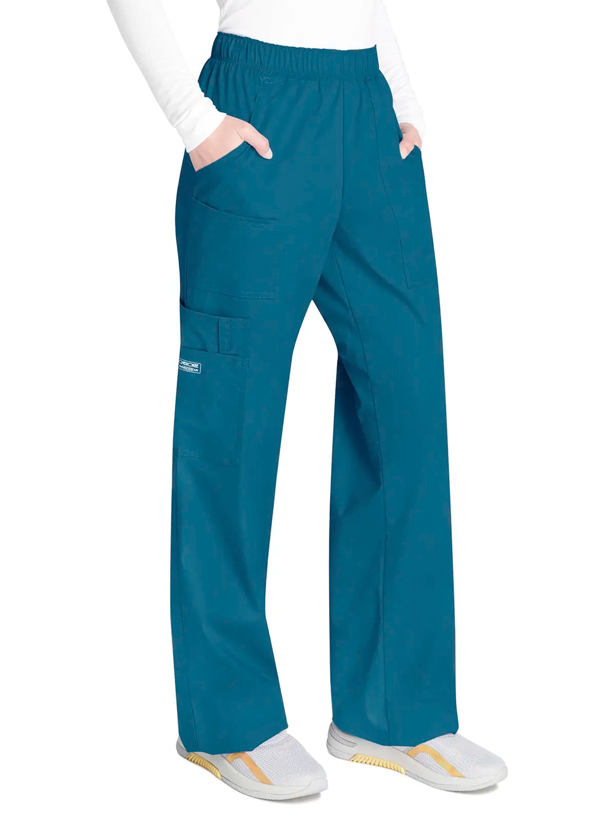 Pantalón sanitario cargo con cintura elástica Cherokee Core Stretch WWE4005