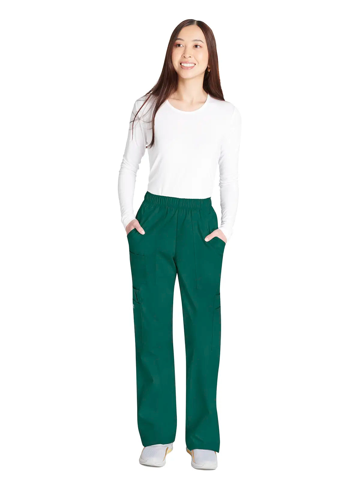 Pantalón sanitario cargo con cintura elástica Cherokee Core Stretch WWE4005